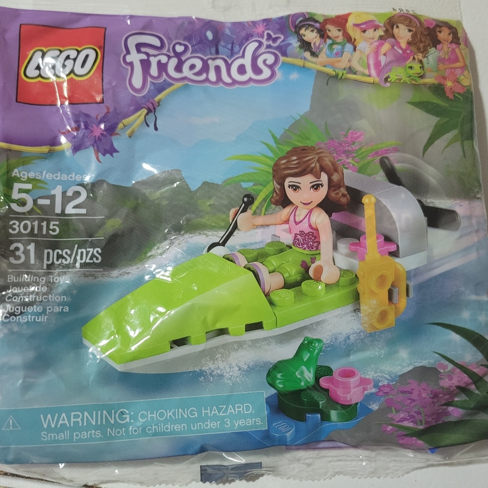 Lego Friends jungle Boat New